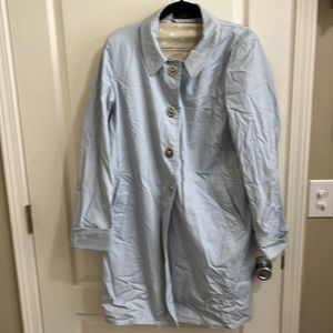 COACH lt Blue trench coat/raincoat sz 14
